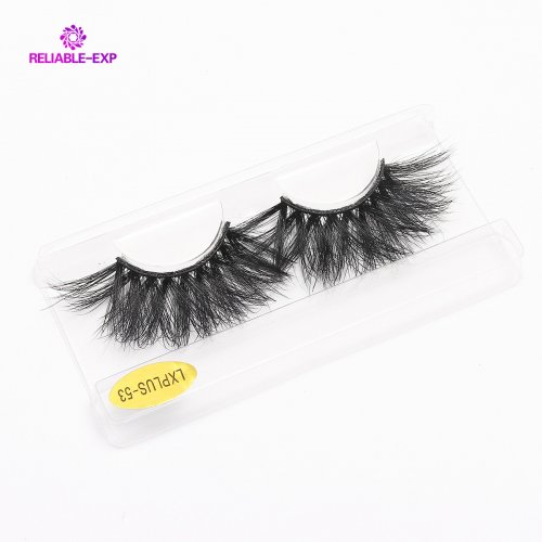 Lash Wholesale Private Label 5D Mink Eyelashes, Eyelash Packaging Box Real Mink Fur 25Mm Eyelashes Customize