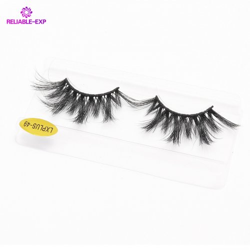 Wholesale Mink Eyelash Vendors 20-25mm 28mm 5D Mink Eyelashes Customized Logo Vendor