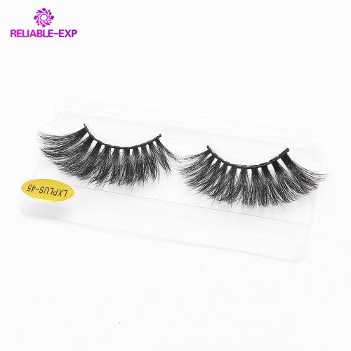High Quality 25mm Mink Eyelash Eyelashes Private Label 5D Mink Eyelashes