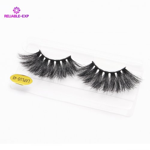 New Umbrella Lashes Box Oem Factory Supplier New Arrival Mink Eyelashes 27 Mm 5D Mink Eyelashes Lashes With Private Label Box