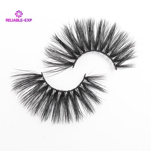 Private Label Handmade Natural Cheap 18mm 5D Strips Mink Siberian Eyelashes Vendor