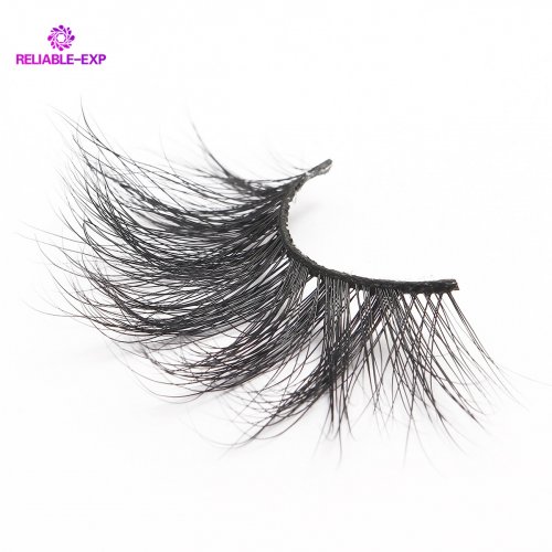 Private Label Factory Price Wholesale Real Mink Fur Lashes 5D Mink Eyelashes With Customized Eyelash Packaging