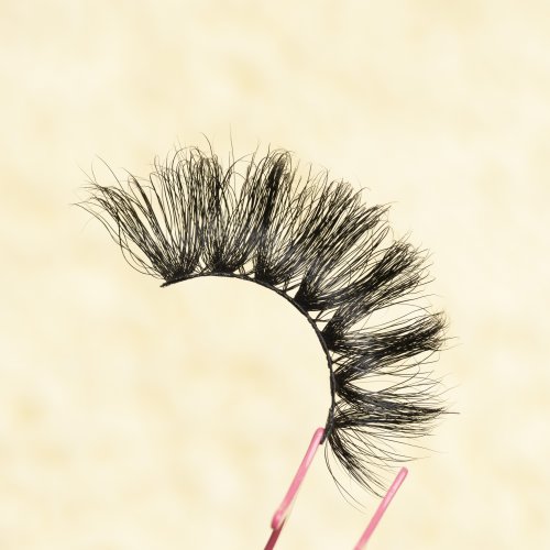 Wholesale cruelty free 3D full strip lashes 3d 25mm 100% mink eyelash manufacturer