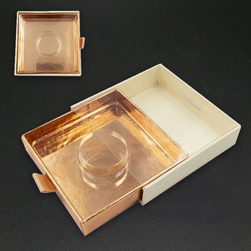 Customize Clear Cube False Eyelash Packaging Box 5D 25mm Mink Lashes