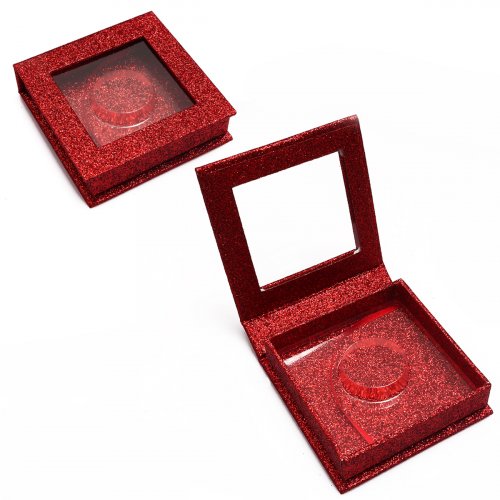 Wholesale Glitter Eyelash Packaging Boxes Lashes Packaging Box 3D Mink Eyelashes Vendor