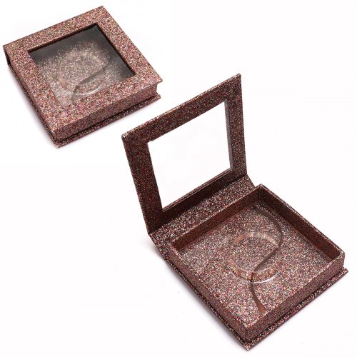 Custom Window Paper Cardboard Magnetic Gift Empty Glitter Luxury Custom Eyelash Packaging Box