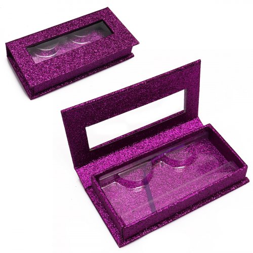 New arriving eye shape custom sticker eyelash packaging box