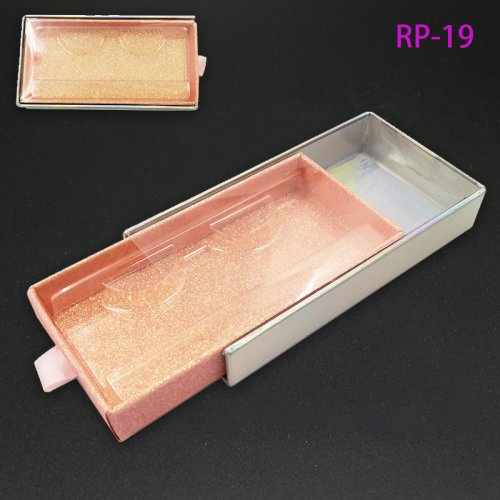 Clear Band Mink Eyelashes Packaging Boxes 25mm Natural Mink Eyelashes Vendor