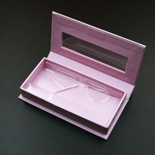 Custom two doors with magnetic closure box type eyelash packaging box