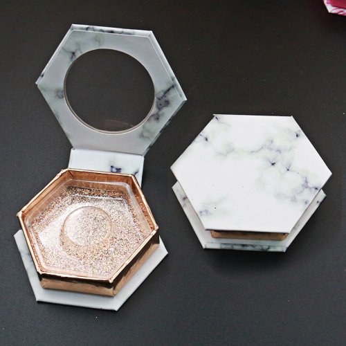 Mink Eyelash Packaging Box Custom Lash Packaging Eyelash Case With Mirror 3D 