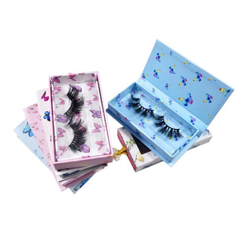 Super Long Private Label Dramatic 25mm 3D Mink Lashes With Custom Eyelash Packaging Box