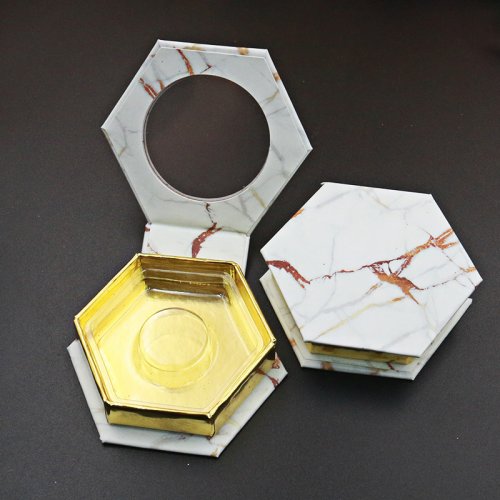 mink eyelashes vendor 3d mink fur empty eyelash packaging box with plastic insert