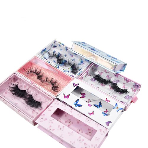 wholesale custom eyelash packaging box private label easy fan mega volume lashes 0.03 0.05 0.07 eyelash extensions false