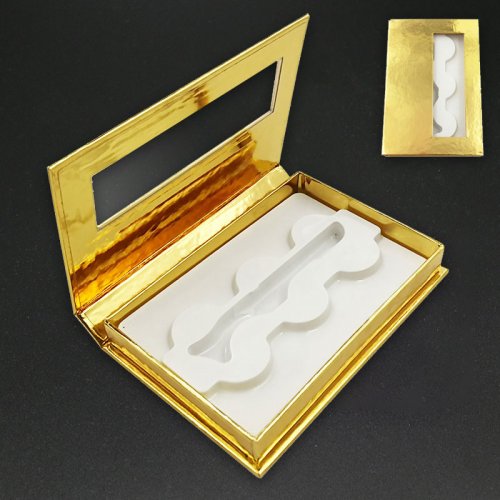 Multi-layer Fluffy Natural 100% Handmade 5D Mink Eyelashes With Eyelash Packaging Box Round