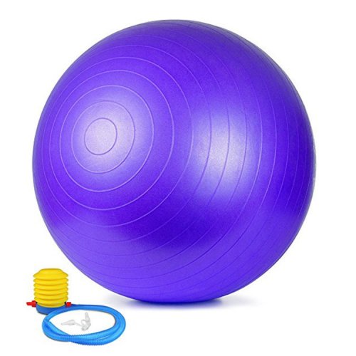 Yoga ball with handle Fitness Gym Equipment Half Balance Yoga Ball