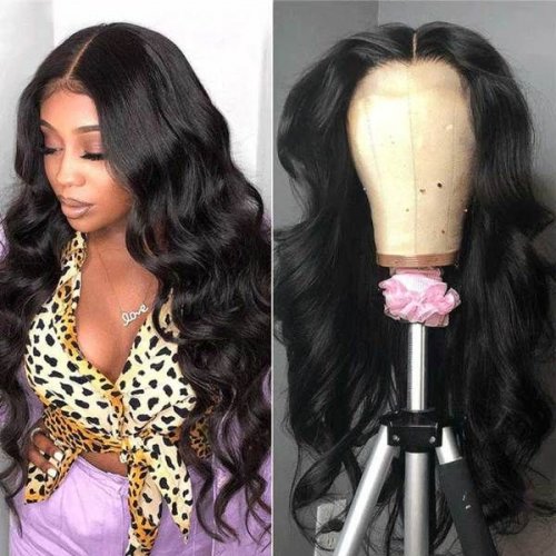 Wholesale Fast Shipping Sample High Density 13x4 Brazilian Human Virgin Hair Swiss Lace Front Wigs