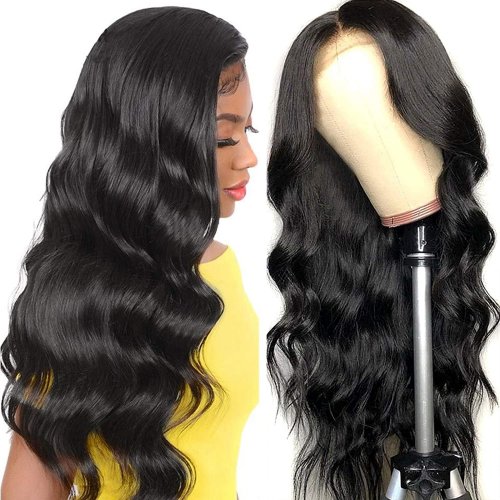 Wholesale 180 Density HD lace front wig body wave 100 Brazilian Virgin Hair closure human hair wigs for black women