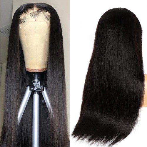 Wholesale 180 Density Raw Straight HD Braided HD Virgin Brazilian Hair Braids Lace Front Wigs
